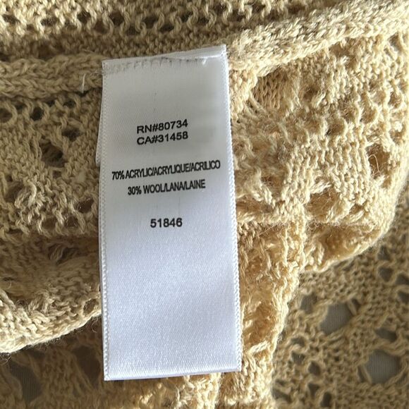 VTG Dorothée Bis Open Knit Wool Blend Sweater Size M Parisian Boutique Brand - Picture 8 of 9